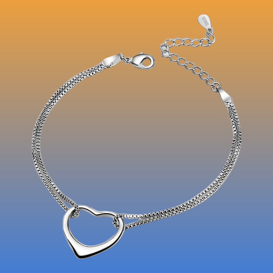 Silver Hear Bracelet