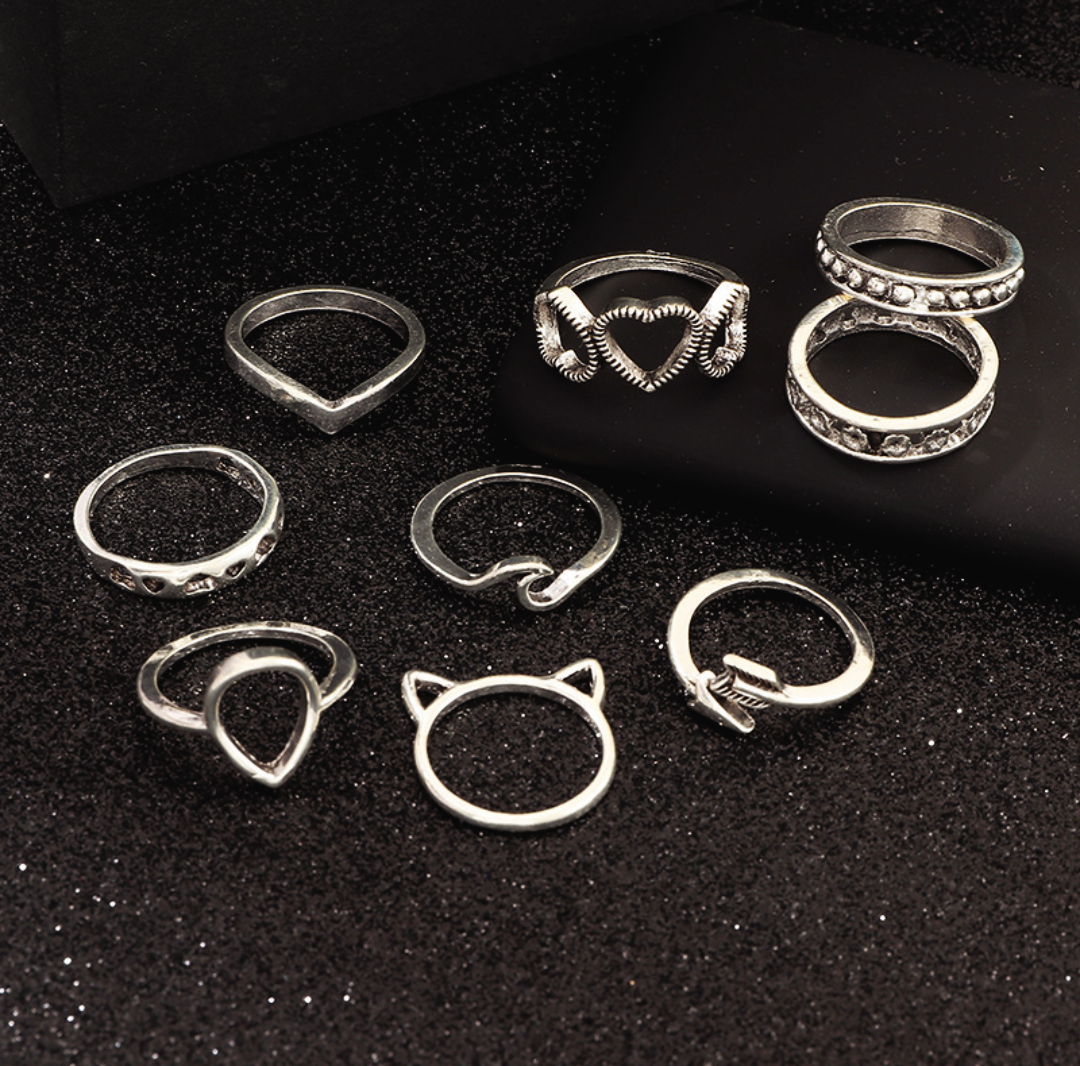 Hallow Hearts Rings Set